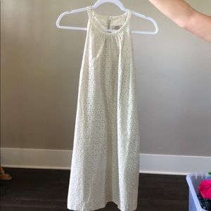 Cream eyelet dress
